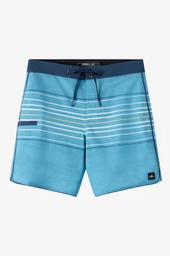 Hyperfreak Heat Stripe Scallop 18" Boardshorts - Stormy | O'Neill