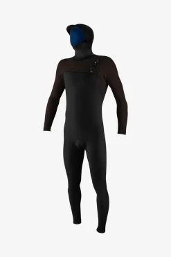 Hyperfreak 5/4+MM Chest Zip Full W/hood - Blk/arbica | O'Neill