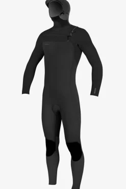 Hyperfreak 5/4+MM Chest Zip Full W/hood - Black/black | O'Neill