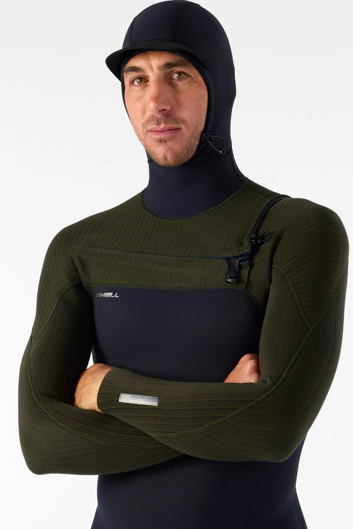 Hyperfreak 4/3+MM Chest Zip Full W/hood - Blk/ranger | O'Neill