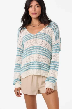 Iyla Long Sleeve Sweater - Nile Blue | O'Neill