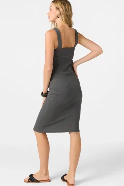 Jaslyn Midi Dress - Washed Black | O'Neill
