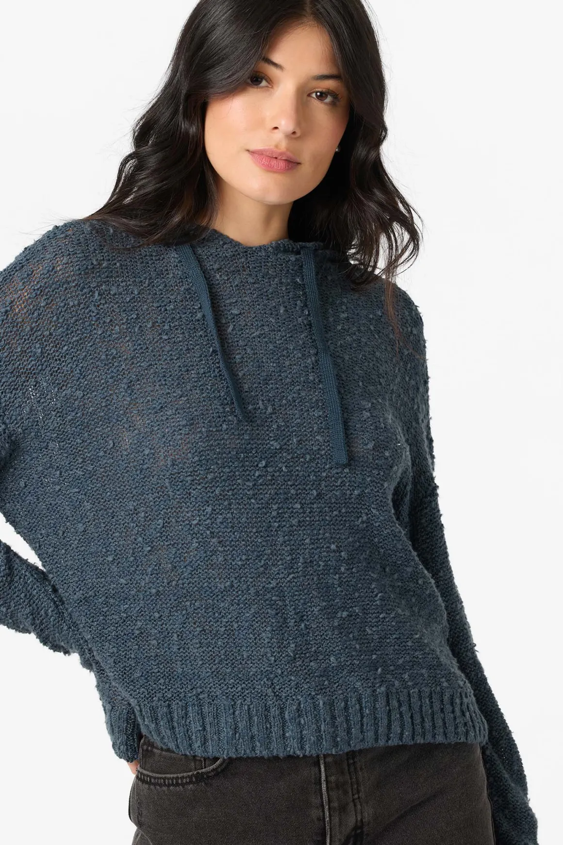 Jayne Solid Long Sleeve Sweater - Slate | O'Neill