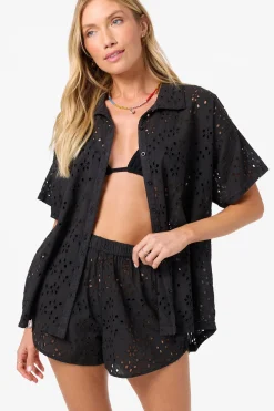 Jenna Cover-Up Top - Black | O'Neill