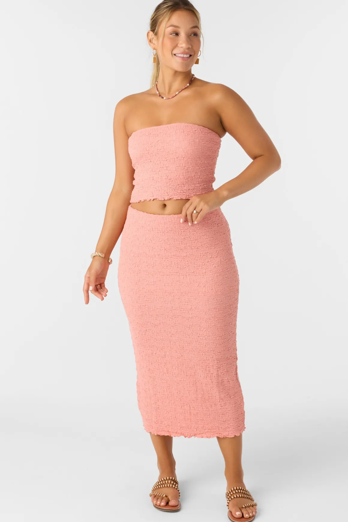 Jordana Midi Skirts - Coral Haze | O'Neill