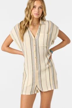 Kamilla Stripe Romper - Tapioca | O'Neill