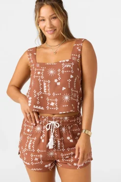 Keely Sleeveless Top - Rustic Brown | O'Neill