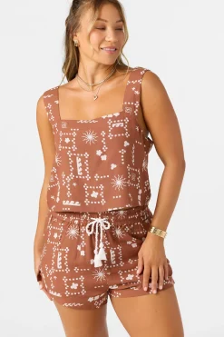 Keely Sleeveless Top - Rustic Brown | O'Neill