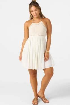 Kindra Short Dress - Winter White | O'Neill