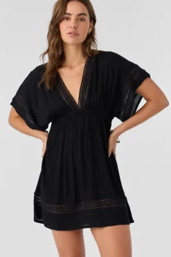 Kleo Woven Cover-Up Dress - Black | O'Neill