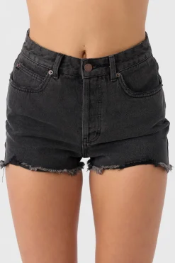 Lanisa Denim Shorts - Washed Black | O'Neill