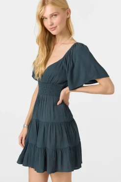 Layken Solid Short Dress - Slate | O'Neill