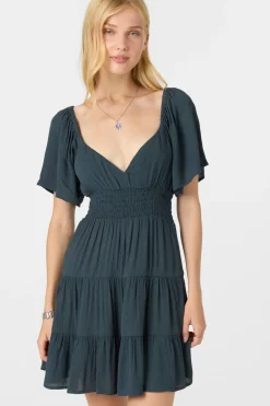 Layken Solid Short Dress - Slate | O'Neill