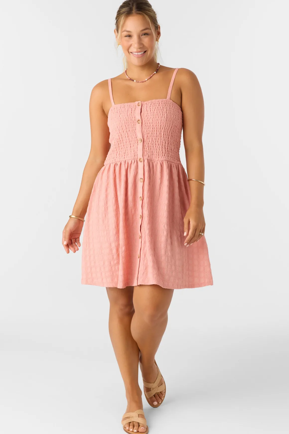 Leighton Short Dress - Coral Haze | O'Neill