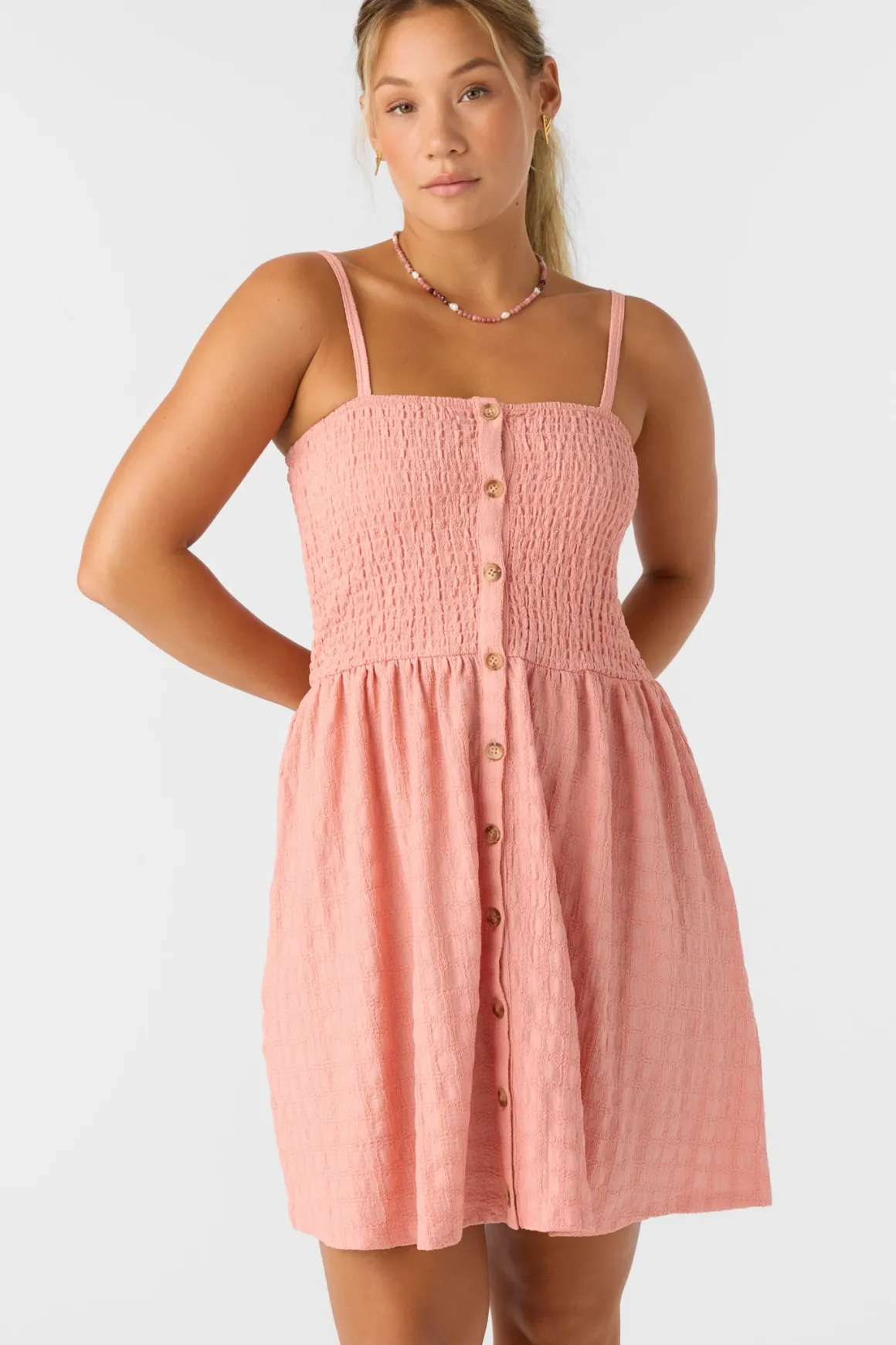 Leighton Short Dress - Coral Haze | O'Neill