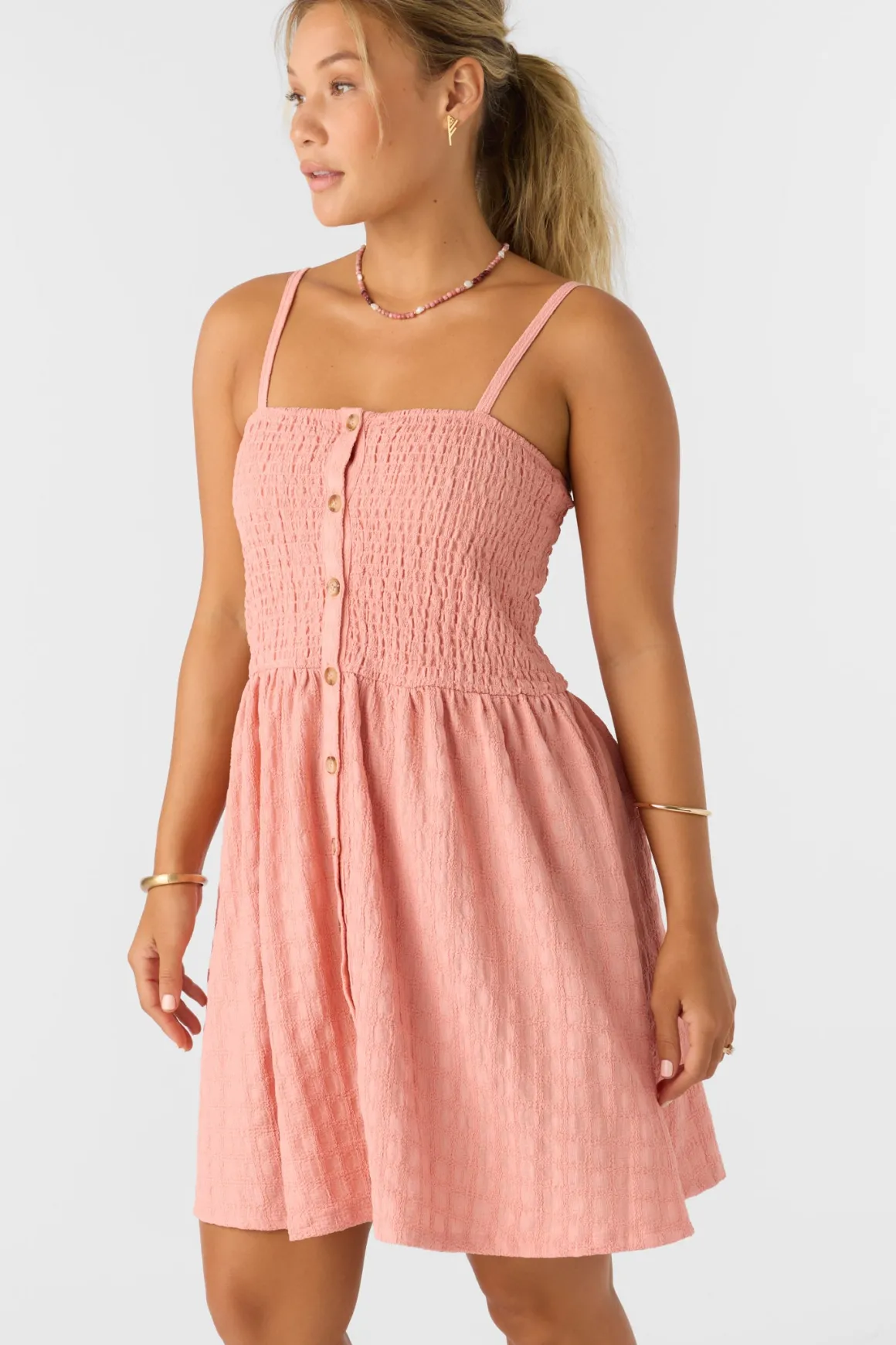 Leighton Short Dress - Coral Haze | O'Neill