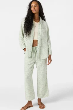 Leni Relaxed Geo Long Sleeve Top - Seafoam | O'Neill