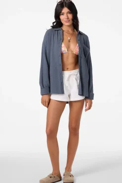 Leni Relaxed Long Sleeve Top - Slate | O'Neill