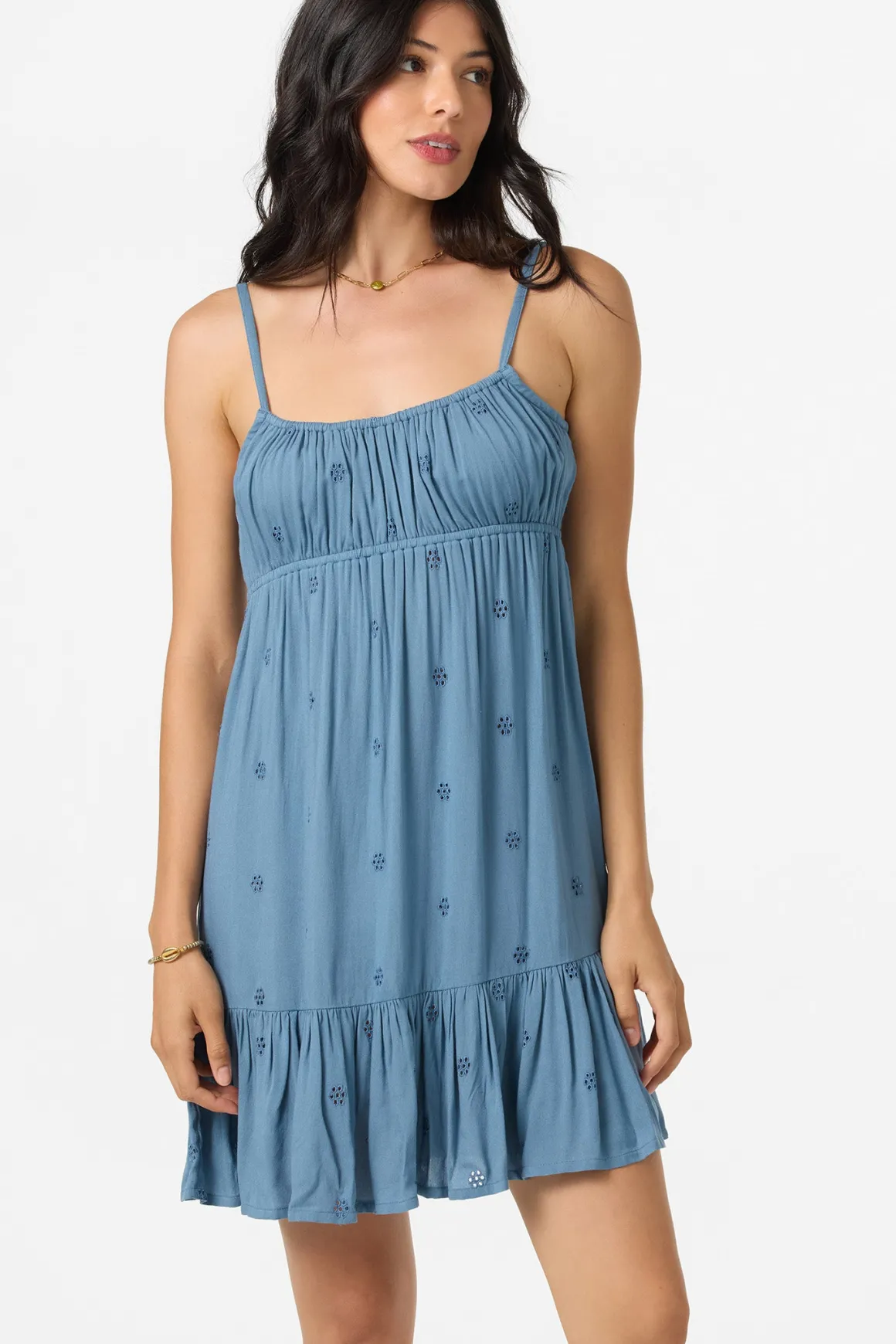 Leyton Emb Short Dress - Provincial Blue | O'Neill