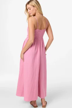 Linden Solid Dress Midi Dress - Cashmere Rose | O'Neill