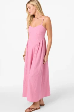 Linden Solid Dress Midi Dress - Cashmere Rose | O'Neill