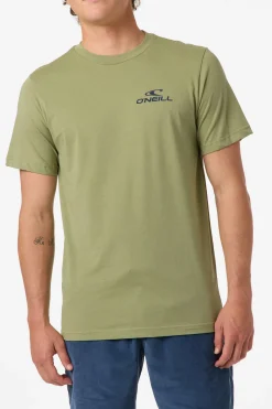 Lineup Classic Tee Standard Fit Tee - Oil Green | O'Neill
