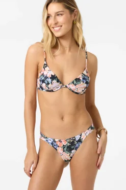 Liz Floral Honopu Bra Top - Black | O'Neill