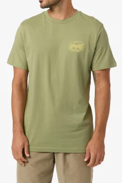Locksmith Classic Tee Standard Fit Tee - Oil Green | O'Neill