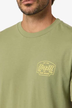 Locksmith Classic Tee Standard Fit Tee - Oil Green | O'Neill