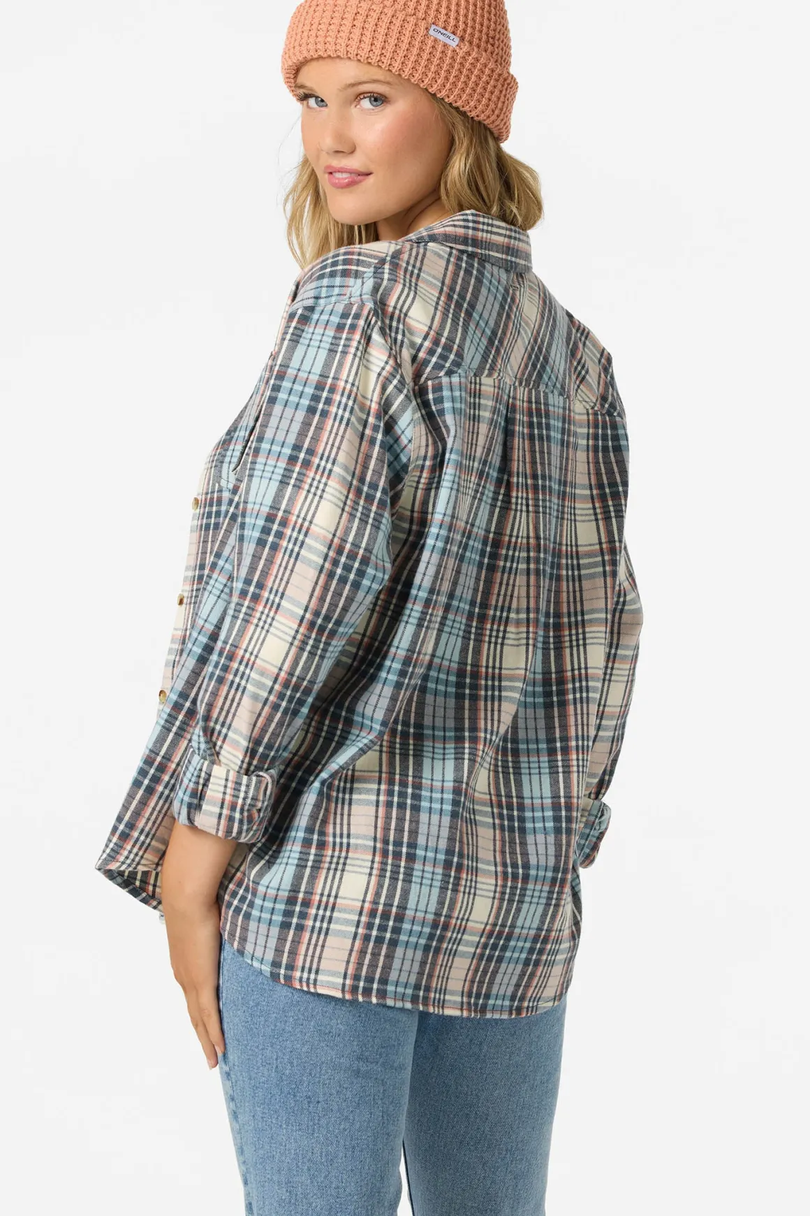 Logan Flannel Long Sleeve Top - Tourmaline | O'Neill