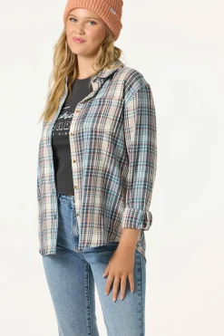 Logan Flannel Long Sleeve Top - Tourmaline | O'Neill