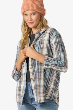 Logan Flannel Long Sleeve Top - Tourmaline | O'Neill