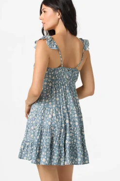 Lorelei Primrose Short Dress - Provincial Blue | O'Neill