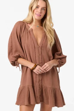 Lou Mini Cover-Up Dress - Carob Brown | O'Neill