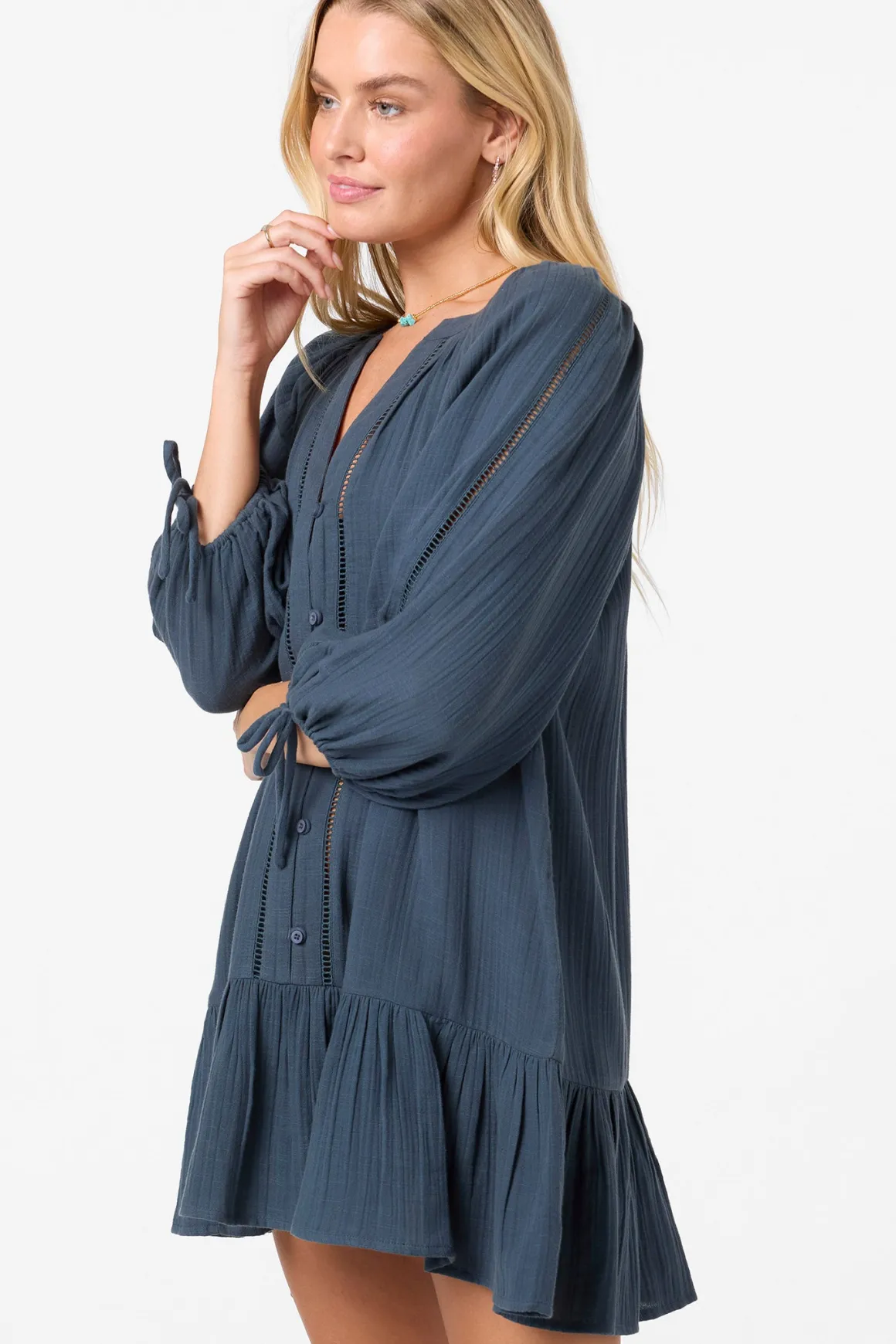 Lou Mini Cover-Up Dress - Slate | O'Neill