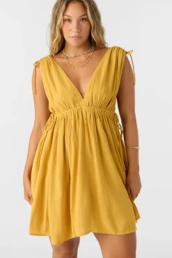 Madeleine Short Dress - Bright Gold | O'Neill
