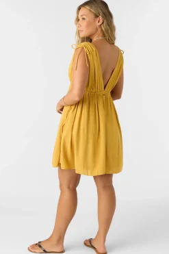 Madeleine Short Dress - Bright Gold | O'Neill