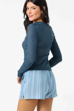 Marliz Lace Top Long Sleeve Top - Slate | O'Neill