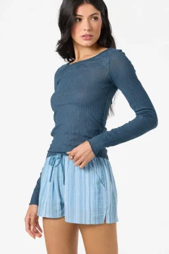 Marliz Lace Top Long Sleeve Top - Slate | O'Neill