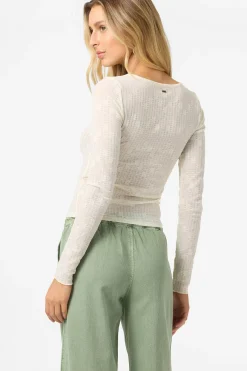 Marliz Lace Top Long Sleeve Top - Winter White | O'Neill
