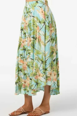 Marnie Tropical Maxi Skirts - Nile Blue | O'Neill