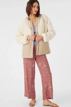 Meena High Pile Fleece Quilted Jacket - Nomad | O'Neill