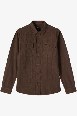 Midland Flannel Standard Fit Long Sleeve Shirt - Dark Khaki | O'Neill