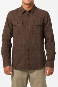 Midland Flannel Standard Fit Long Sleeve Shirt - Dark Khaki | O'Neill