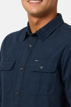 Midland Flannel Standard Fit Long Sleeve Shirt - Midnight Navy | O'Neill