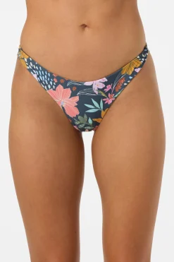 Mila Floral Hermosa Skimpy Bottoms - Slate | O'Neill