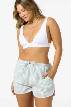 Millie Seersucker Beach Shorts - Winter White | O'Neill