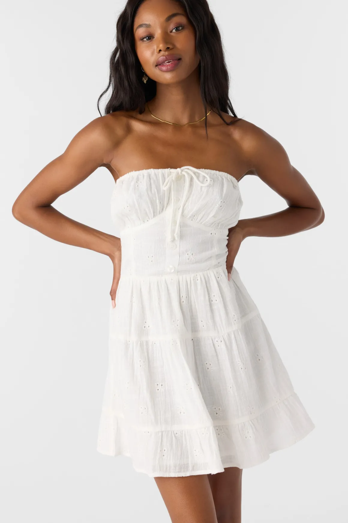 Naya Short Dress - White | O'Neill