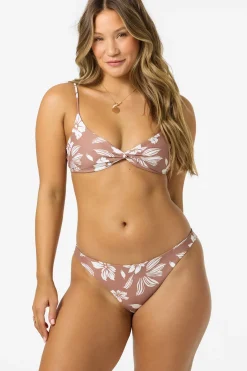 Nomad Floral Hermosa Skimpy Bottoms - Carob Brown | O'Neill