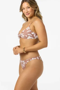 Nomad Floral Malibu Bralette Top - Carob Brown | O'Neill